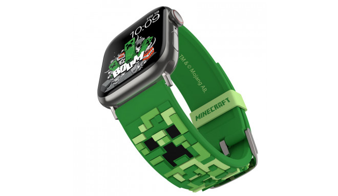 Minecraft - Band for Apple Watch 38/40/41/42/44/45/49 mm (Creeper 3D)