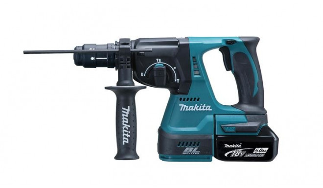 Makita 18V DHR243RTJ 2J 2x5.0Ah lööktrell + käepide