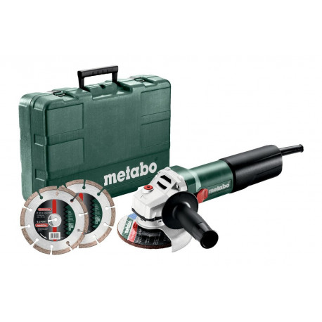 METABO.ANGLE GRINDER 125/WQ 1100-125 CASE + 2 DIAMOND DISCS