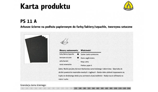 K.WATER liivapaber P 240 PS11A/50 tk