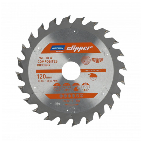 NORTON ketassaag 355mm x 30mm x 60z puit ja komposiidid ATB (3.2 / 2.4)