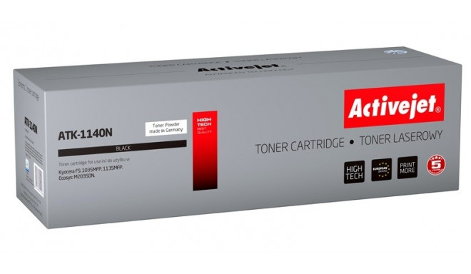 Activejet ATK-1140N tooner (asendus Kyocera TK-1140; Supreme; 7200 lehte; must)