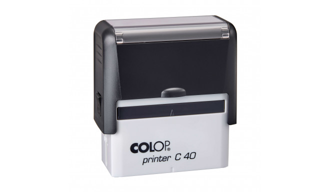 Tempel COLOP Printer C40 must korpus, must padi