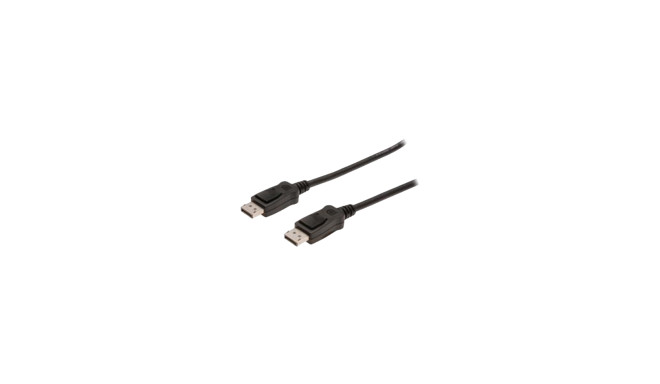 ASSMANN DisplayPort ühenduskaabel DP M/M 5,0m lukustusega DP 1.1a vastav must