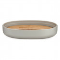 Soap dish Grey Brown Bamboo polypropylene 9,5 x 2,5 x 13 cm (6 Units)