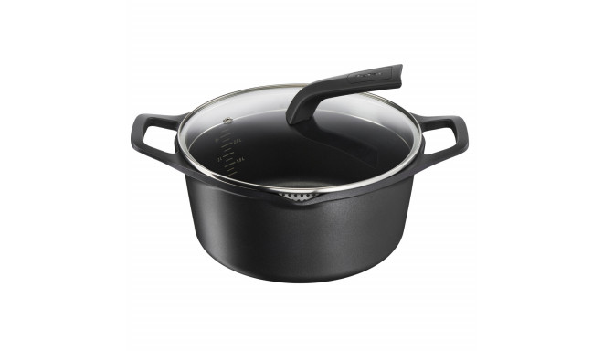 Casserole with lid Tefal E2494644 Black Ø 24 cm