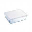Rectangular Lunchbox with Lid Pyrex Cook & Freeze 4,2 L 28 x 23 x 10 cm Transparent Silicone Glass (