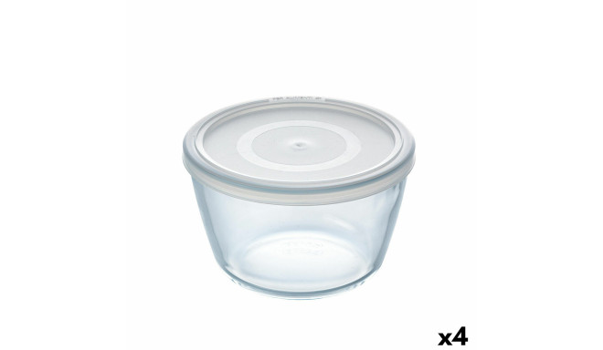 Круглая коробочка для завтраков с крышкой Pyrex Cook & Freeze 1,1 L 15 x 15 x 10 cm Прозрачный Силик