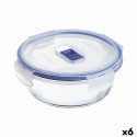 hermeetiline lõunasöögi karp Luminarc Pure Box Active 670 ml 14 x 6 cm Kahevärviline Klaas (6 Ühikut