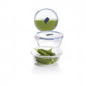 hermeetiline lõunasöögi karp Luminarc Pure Box Active 670 ml 14 x 6 cm Kahevärviline Klaas (6 Ühikut