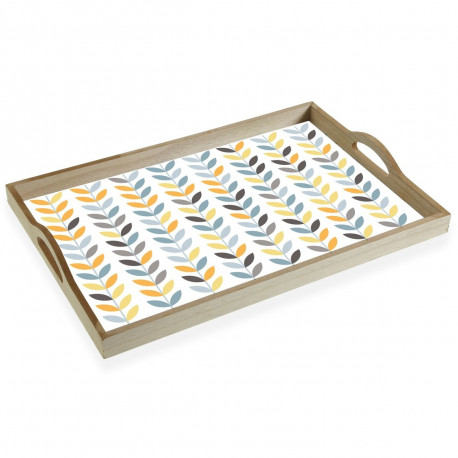 Tray Versa Erin Rectangular MDF Wood 30 x 5 x 45 cm