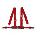 Harness with 4 fastening points OMP ECE Red