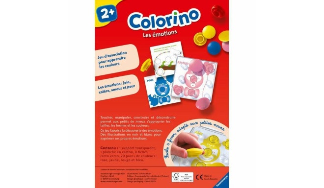 Izglītojošā Spēle Mazuļiem Ravensburger Colorino - Emotions Dzeltens Rozā (Francūzis) (FR)