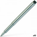 Vilt Faber-Castell Pitt Artist Metallik Hõbedane (10 Ühikut)