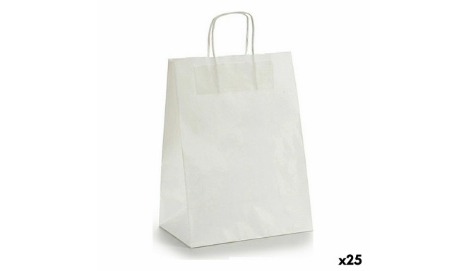 Paper Bag 24 x 12 x 40 cm White (25 Units)