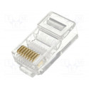 RJ45W-R Connector:RJ45;plug;PIN:8;IDC,crimped,on cable