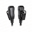 EM-3927-H2/SC/1W acoustic tube earpiece with lapel PTT for Hytera 2pin connector