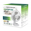 Desktop fan 9" Esperanza EHF004WE ZEPHYR White-Gray