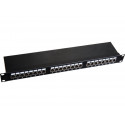 Patchpanel STP cat.6 19-inch 1U 24xRJ45 LSA 