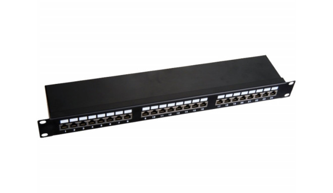 Patchpanel STP cat.6 19-inch 1U 24xRJ45 LSA