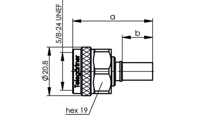 N isane pigistatav pistik RG-213/U crimp/crimp