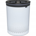 Brabantia Laundry Bin, 55 L dark grey / white