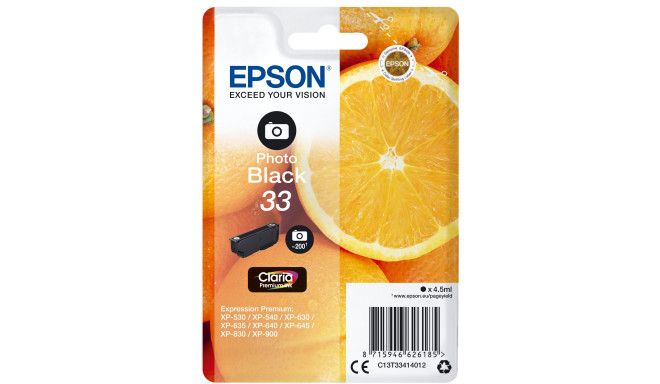 Epson toner Claria Premium 33 T 3341, photo black