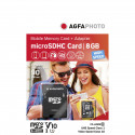 AgfaPhoto mälukaart microSDHC 8GB UHS-I High Speed Class 10 U1 + adapter