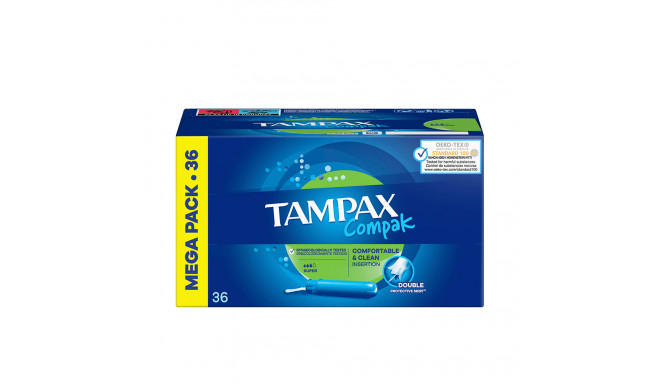 TAMPAX COMPAK tampón super 36 u