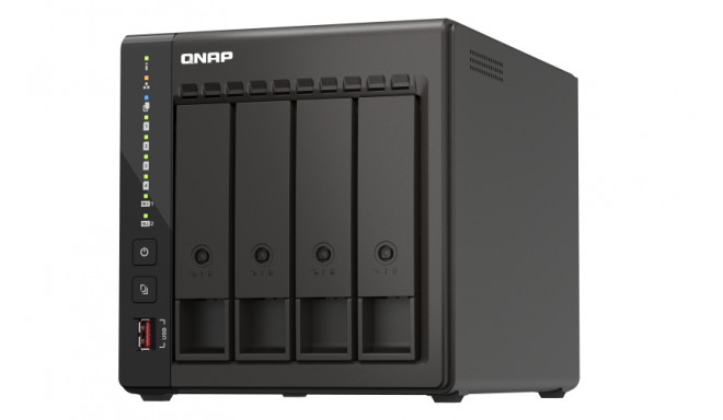 QNAP | 4-Bay desktop NAS | TS-453E-8G | Up to 4 HDD/SSD Hot-Swap | Intel Celeron | J6412 Quad-Core |