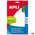 Теги Apli Белый 22 x 32 mm (10 штук)