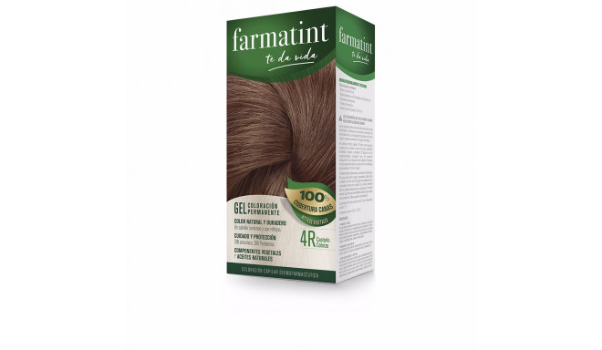 FARMATINT GEL coloración permanente #4r-castaño cobrizo 5 u