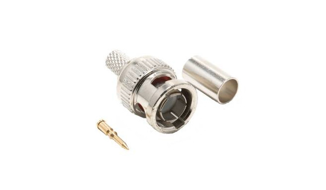 BNC male plug crimp for RG58/RF195