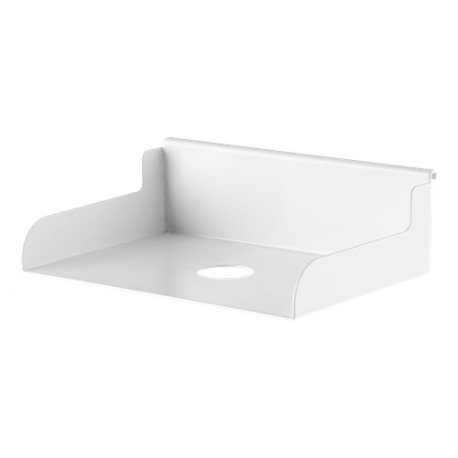 DELTACO OFFICE Shelf for track panel DELO-0155, white