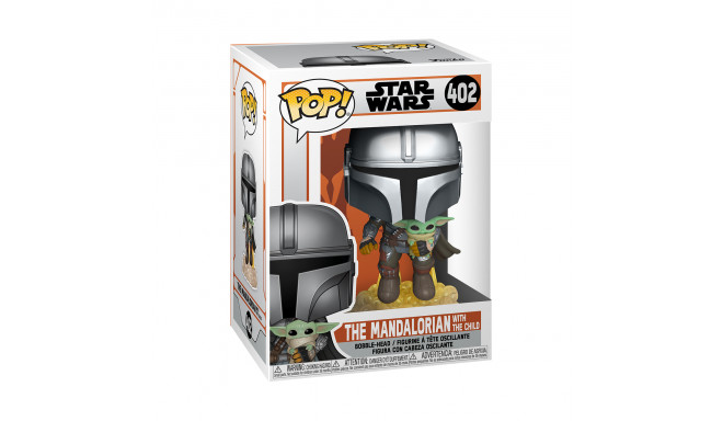 FUNKO POP! Vinyl: Фигурка Star Wars: The Mandalorian Flying w/Jet