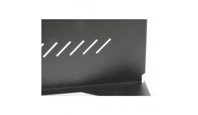 Techly 360882 1U 150mm rack 19, 2 kinnituspunkti, perforeeritud, must