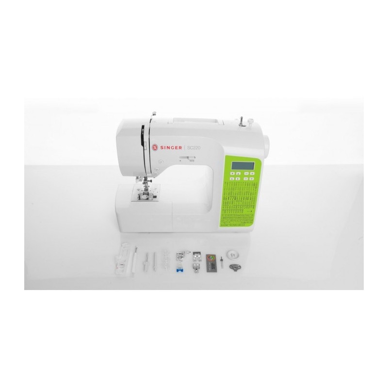 SINGER SC220 Green sewing machine Sewing machines Photopoint