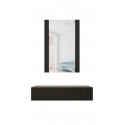 Dressing table with mirror PAFOS 80x41.6x100 mat black