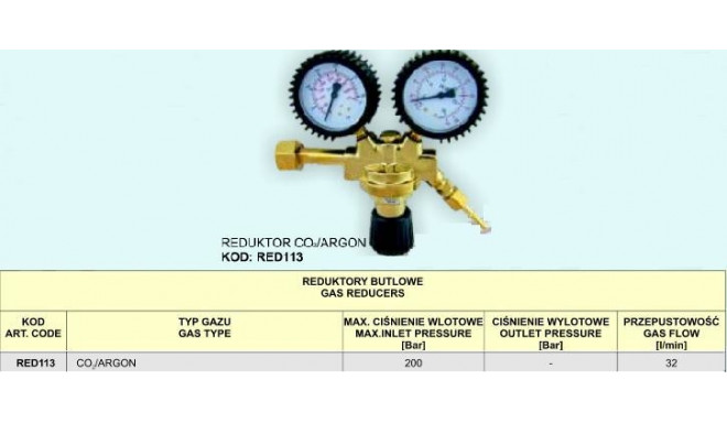 CO2 REDUCER/AR-2-CLOCKS.