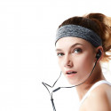 Elastic fabric headband for running fitness pink