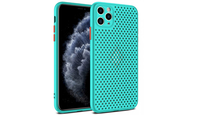 Fusion Breathe Case Silikona Aizsargapvalks Priekš Apple iPhone 12 Pro Max Mentola