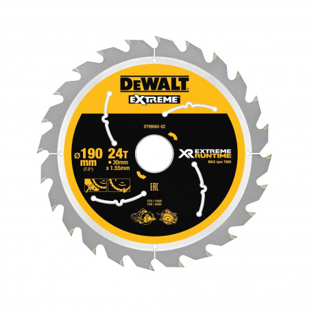 DEWALT ketassaag 190x30mmx24z