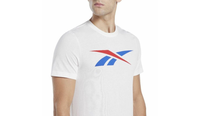 Vīriešu Krekls ar Īsām Piedurknēm Reebok GS VECTOR TEE HS4899 Balts (M)