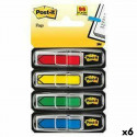 Kleebitavate märkmepaberite komplekt Post-it Index 12 x 43,1 mm Mitmevärviline 96 Lehed (6 Ühikut)