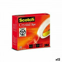 Клейкая лента Scotch Crystal Прозрачный 19 mm x 66 m (12 штук)