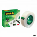 Клейкая лента Scotch Magic Прозрачный 19 mm x 33 m (12 штук)