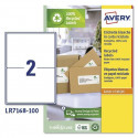 Printera birkas Avery LR7168 199,6 x 143,5 mm Balts 100 Loksnes (5 gb.)