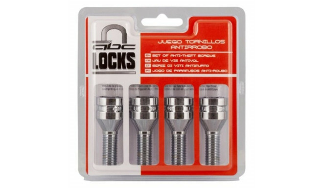 Anti-Theft Screws BC Corona 12X125 L28 17/19 Silver (4 uds)