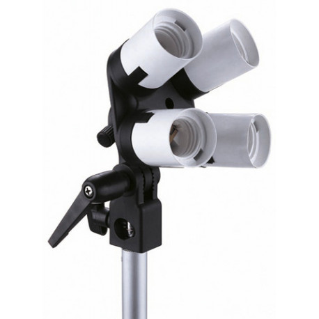 Falcon Eyes Lampholder LH-4E27LS 4 x E27 with Tilting Bracket