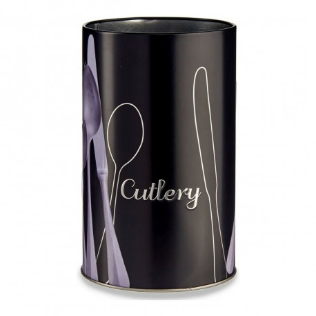 Söögiriistade Nõrutaja Kinvara 92331 Must Hõbedane Metall 1 L